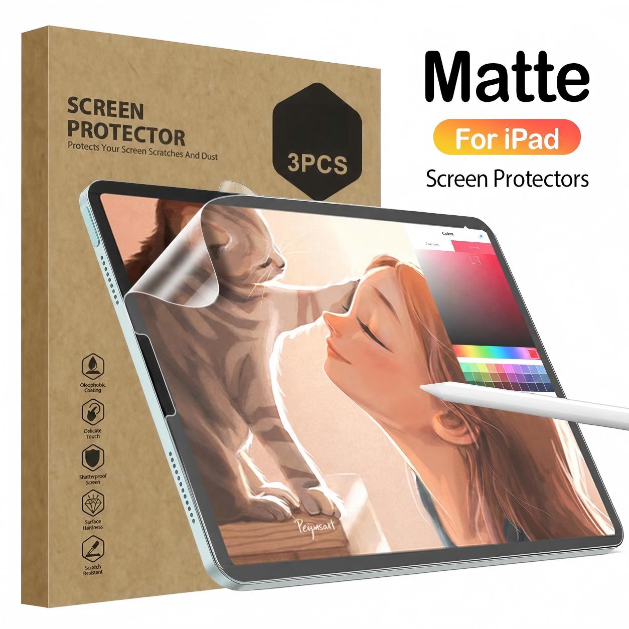 Matte Anti Glare Screen Protector - 3 шт. матовых защитных пленок для