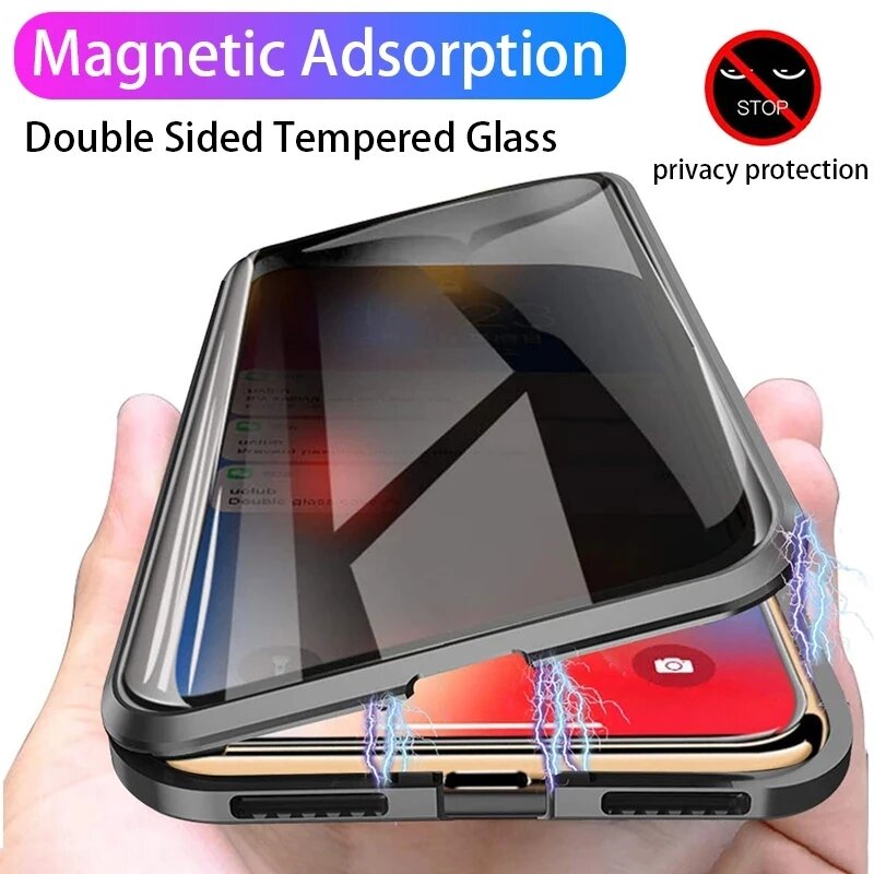 Anti Spy Privacy Glass Case - Защитный чехол для Huawei nova Y74