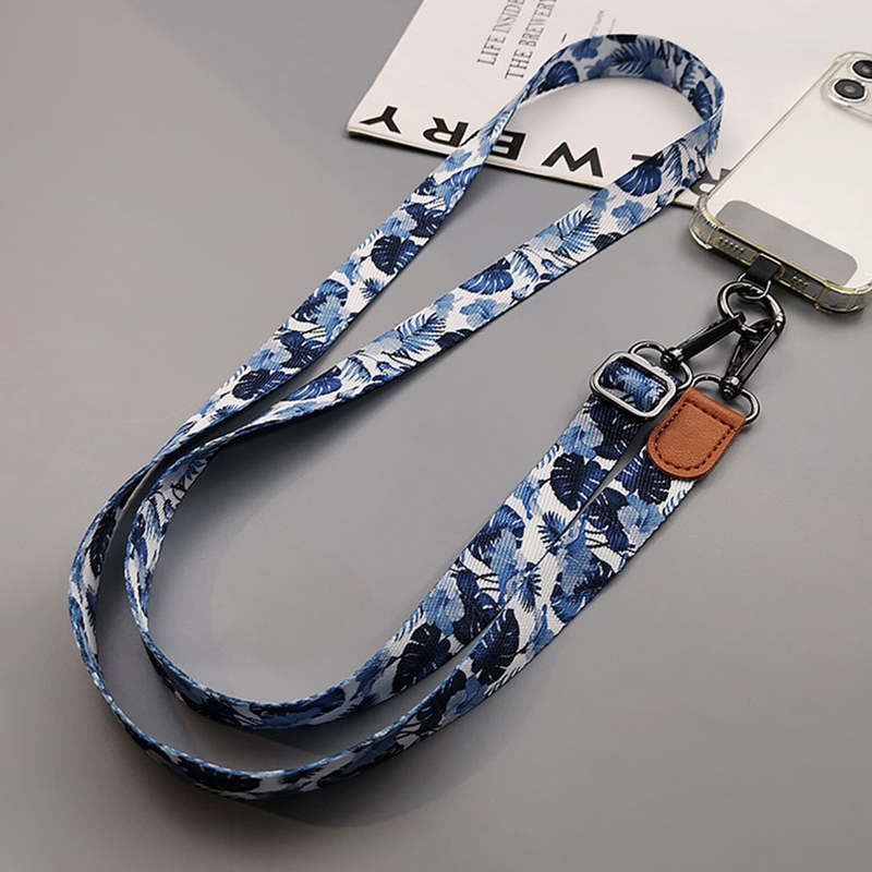 Crossbody Lanyard Neck Strap Case - Ремешок через плечо с тропическим узором