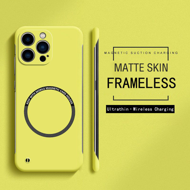 Matte Hard Pc Back Case - Безрамный магнитный тонкий чехол Magsafe для