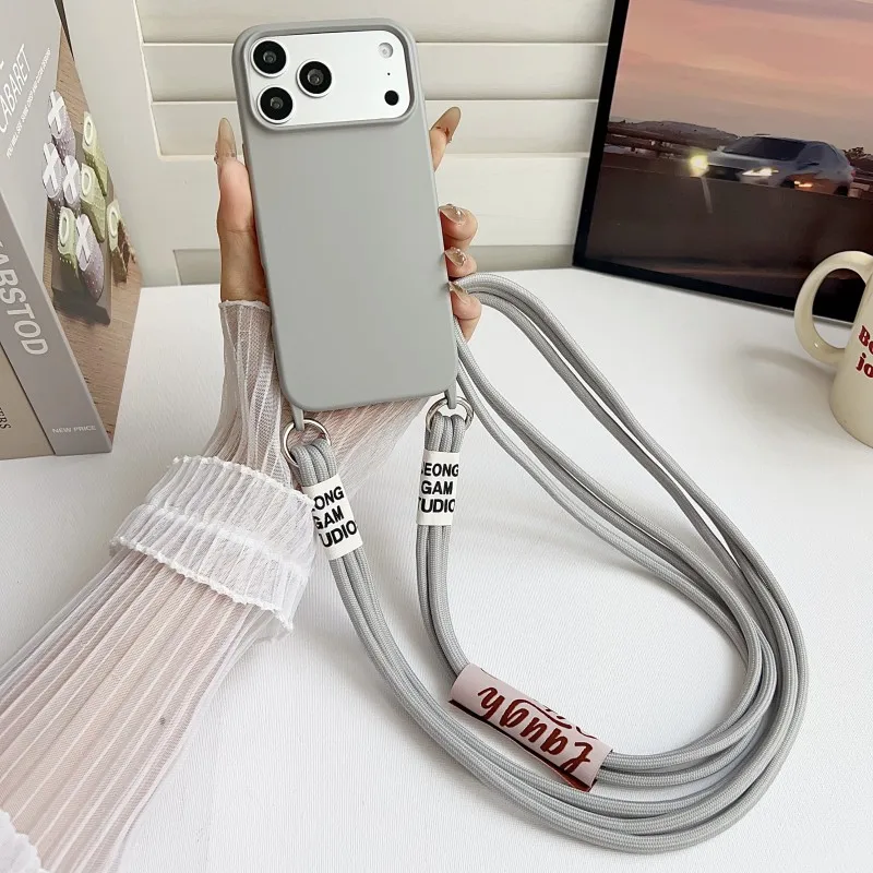 Crossbody Lanyard Neck Strap Case - Оригинальный чехол-ремешок для iPhone 18 17