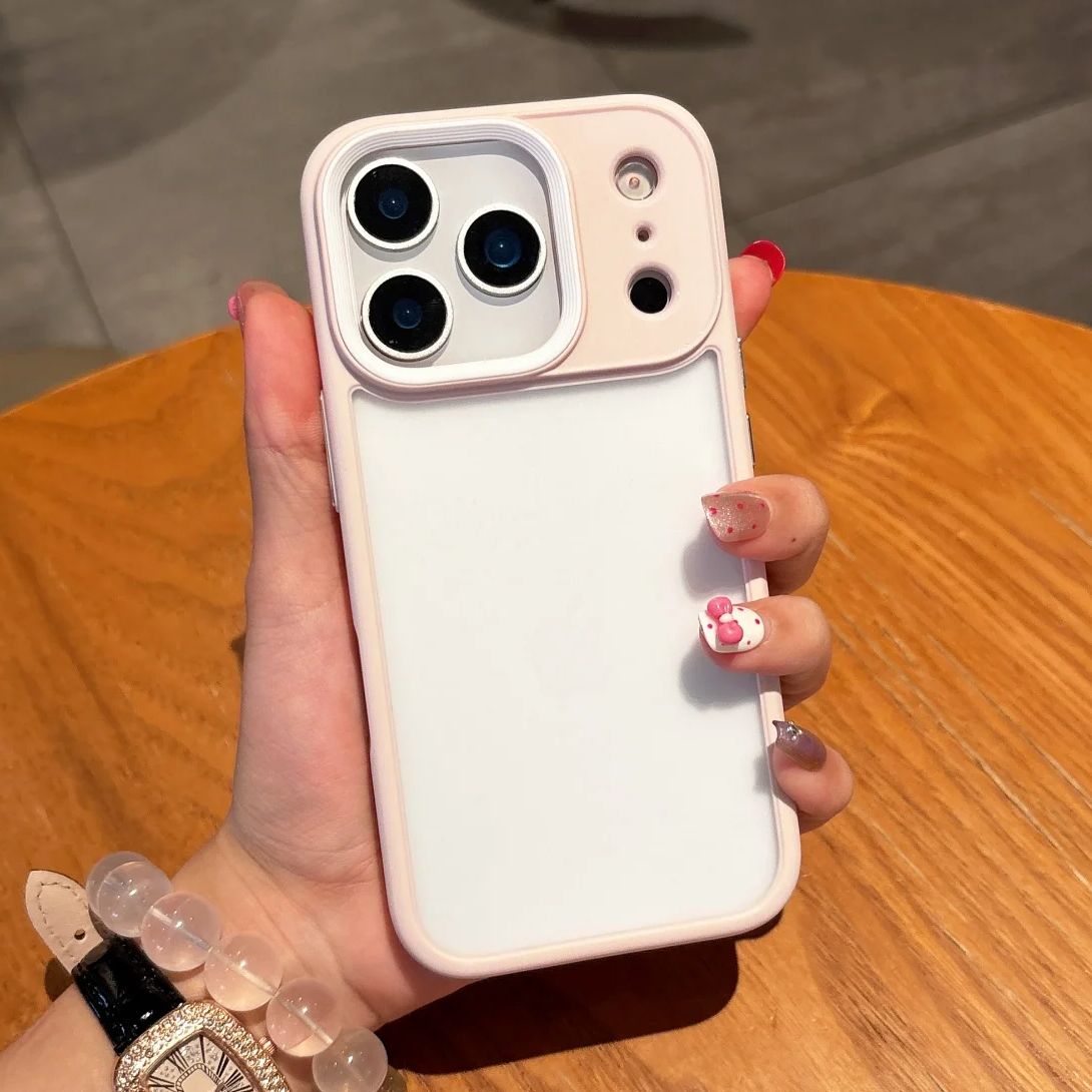 Clear Shockproof Bumper Case - Роскошный матовый прозрачный противоударный чехол для