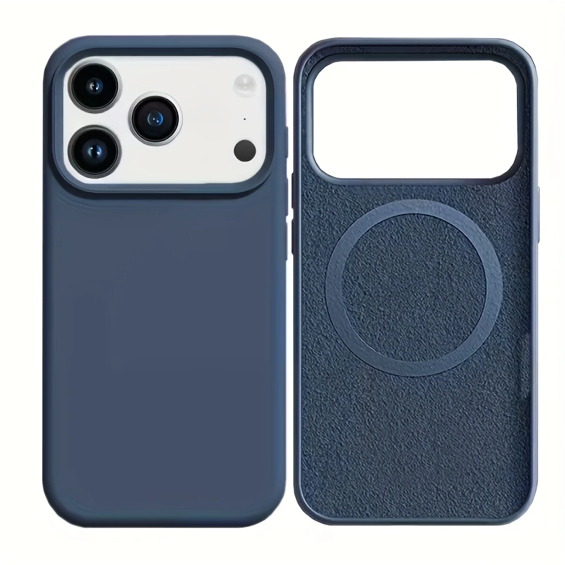 Liquid Silicone Magnetic Phone Case - Однотонный жидкий силиконовый чехол с магнитной