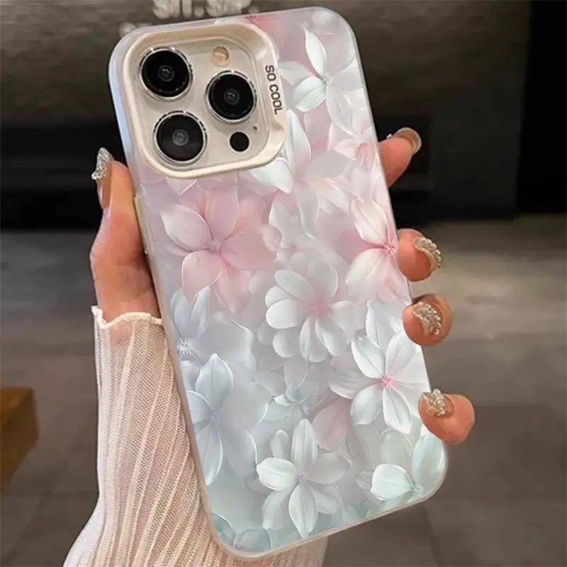 Screen Protectors - Розовый чехол с цветочным принтом для