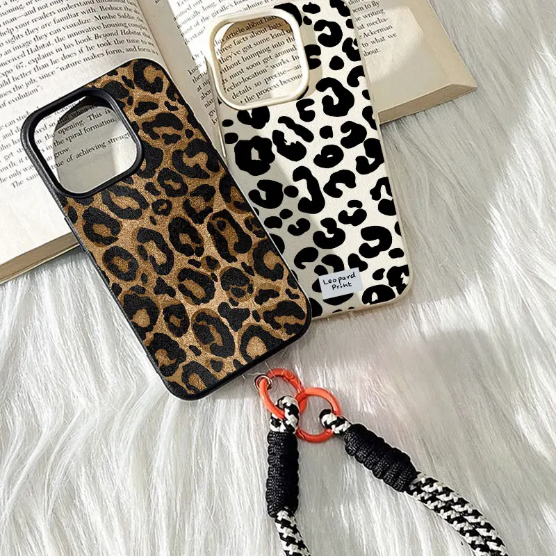 Vintage Floral Pattern Soft Case - Винтажный чехол с леопардовым принтом для