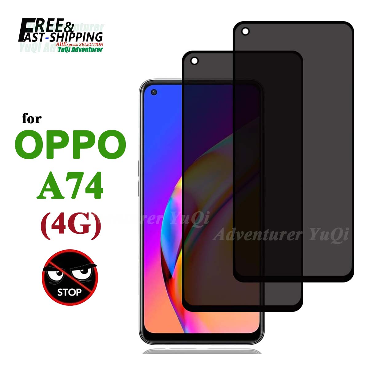 Anti Spy Privacy Glass Case - Защитная пленка для экрана против шпионажа