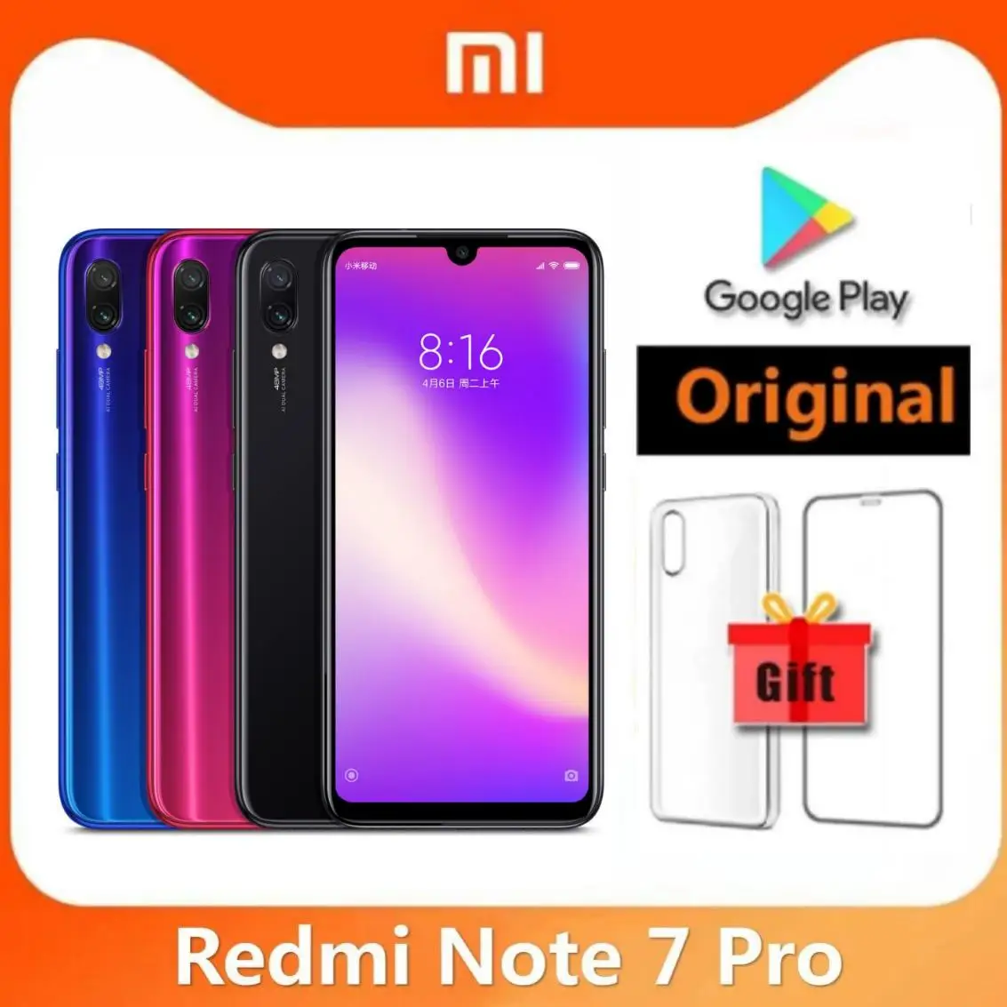 Chargers - Оригинальный смартфон Xiaomi Redmi Note 7