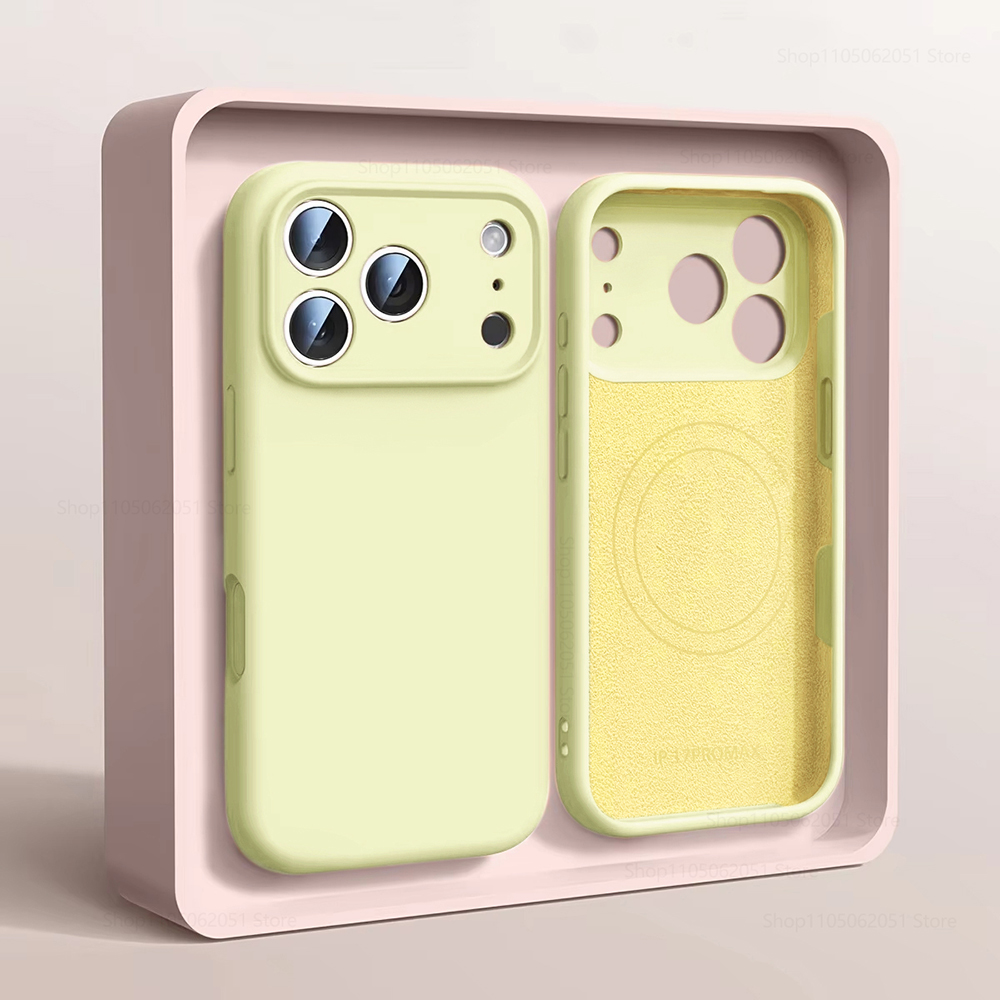 Liquid Silicone Magnetic Phone Case - Магнитный чехол Magsafe для iPhone 17,