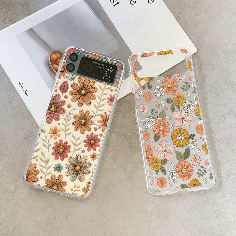 Vintage Floral Pattern Soft Case - Винтажный чехол для телефона с цветочным