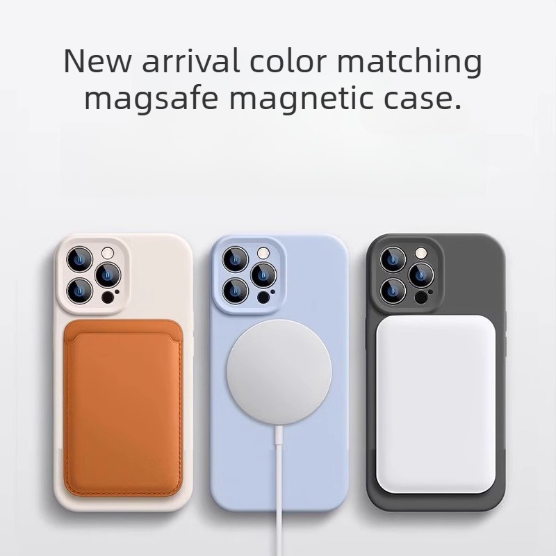 Модный оригинальный чехол из ж – обзор и цена Liquid Silicone Magnetic Phone Case