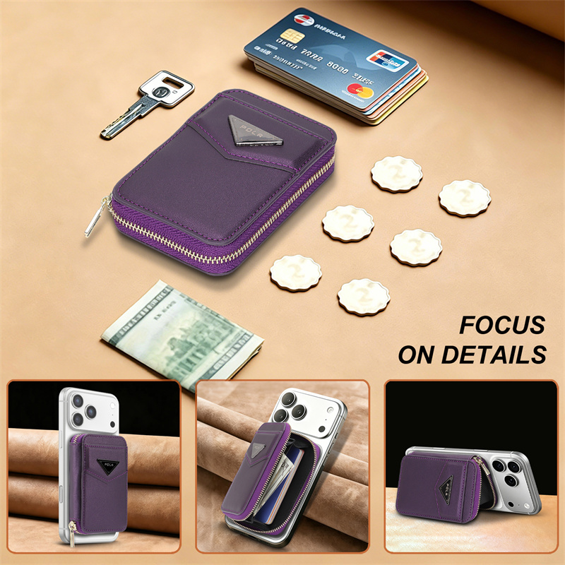 Чехол-кошелек на молнии для ка – обзор и цена Leather Wallet Card Holder Phone Cover