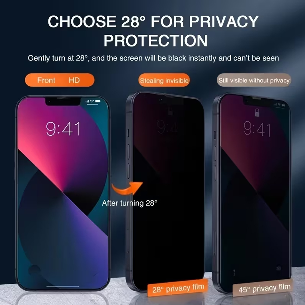 1-5 шт. защитного стекла с ант – обзор и цена Anti Peek Privacy Tempered Glass