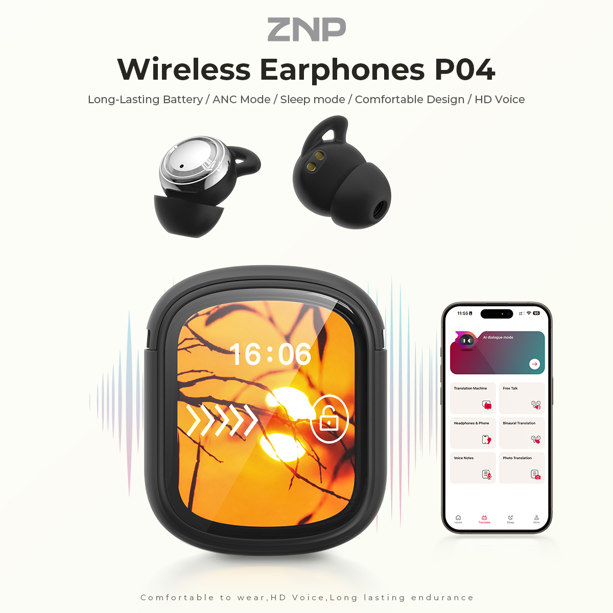 Наушники ZNP P04 для сна с акт – обзор и цена Earphones
