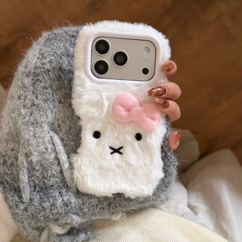 Милый мультяшный белый пушисты – обзор и цена Cute Cartoon Wrist Strap Silicone Case