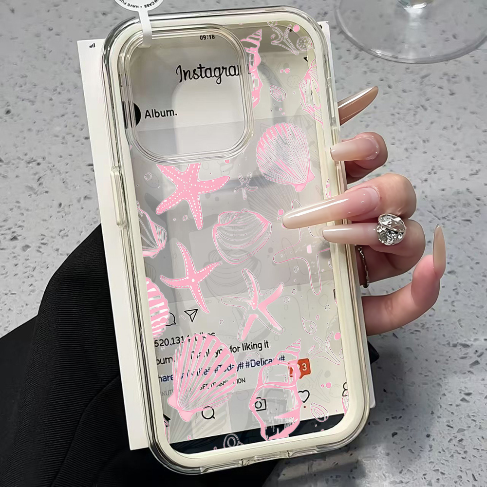 Летний розовый прозрачный чехо – обзор и цена Clear Shockproof Bumper Case