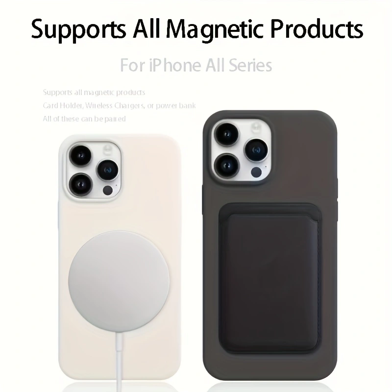 Однотонный жидкий силиконовый  – обзор и цена Liquid Silicone Magnetic Phone Case