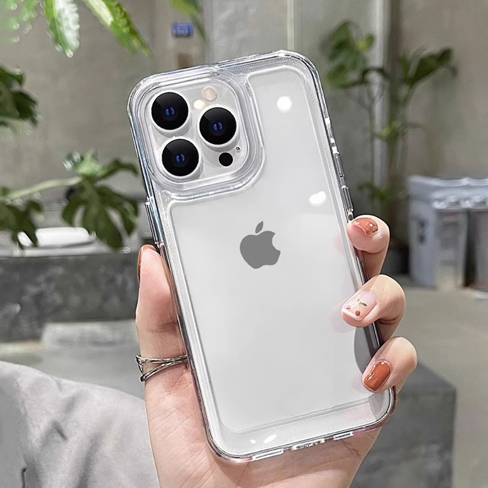 Роскошный чехол для iPhone 15, – обзор и цена Clear Shockproof Bumper Case