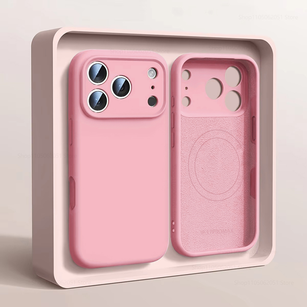 Магнитный чехол Magsafe для iP – обзор и цена Liquid Silicone Magnetic Phone Case