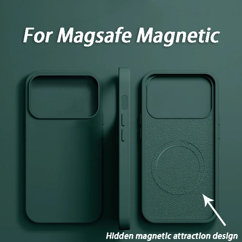 Роскошный чехол для беспроводн – обзор и цена Liquid Silicone Magnetic Phone Case